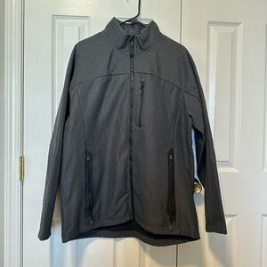 all in motion Men's Charcoal Gray Full-Zip Performance Jacket